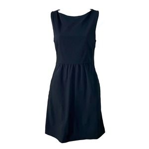 Theory Black 'Kabee' Dress Wool Blend with Pockets Size 4